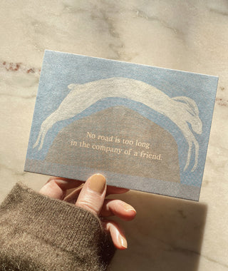 NO ROAD IS TOO LONG IN THE COMPANY OF A FRIEND - KARTE - 10 STÜCK