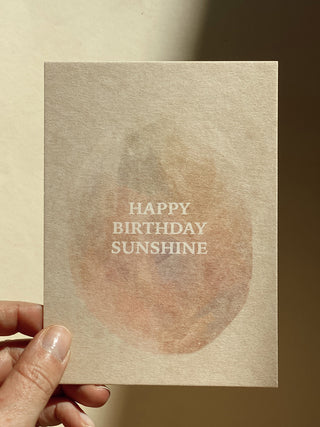 HAPPY BIRTHDAY SUNSHINE - KARTE - 10 STÜCK