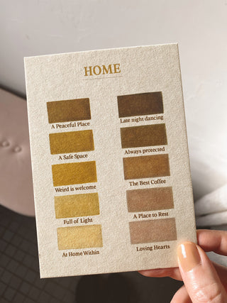 THE COLORS OF OUR HOME - KARTE - 10 STÜCK