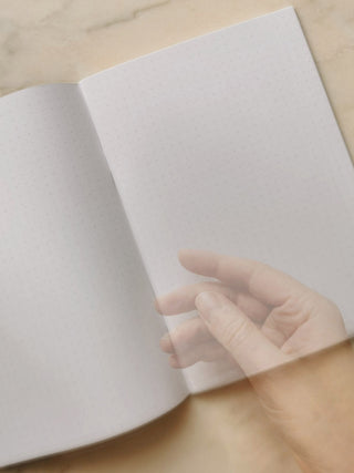 DREAMS & VISIONS - NOTIZHEFT - PUNKTKARIERT - GOLD FOLIENDRUCK - 5 STÜCK