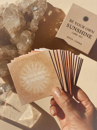 BE YOUR OWN SUNSHINE - MINIKARTE - 10 STÜCK