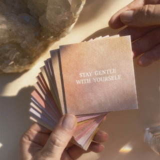 STAY GENTLE WITH YOURSELF - MINIKARTE - 10 STÜCK