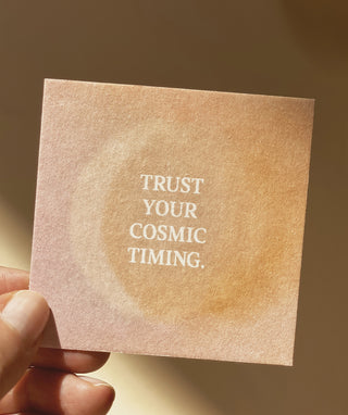 TRUST YOUR COSMIC TIMING - MINIKARTE - 10 STÜCK