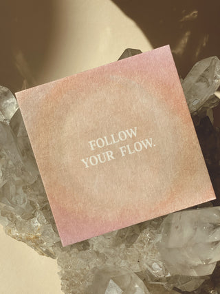 FOLLOW YOUR FLOW - MINIKARTE - 10 STÜCK