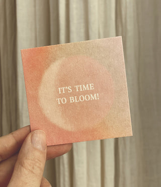 IT'S TIME TO BLOOM - MINIKARTE - 10 STÜCK