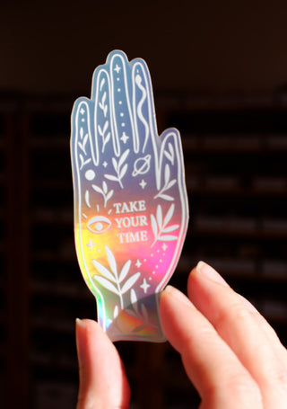 TAKE YOUR TIME - HOLOGRAPHISCHER STICKER - 10 STÜCK